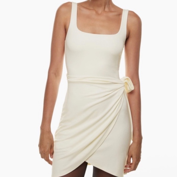 Aritzia Wilfred Saturn Mini Dress Light Birch XS - Picture 2 of 2